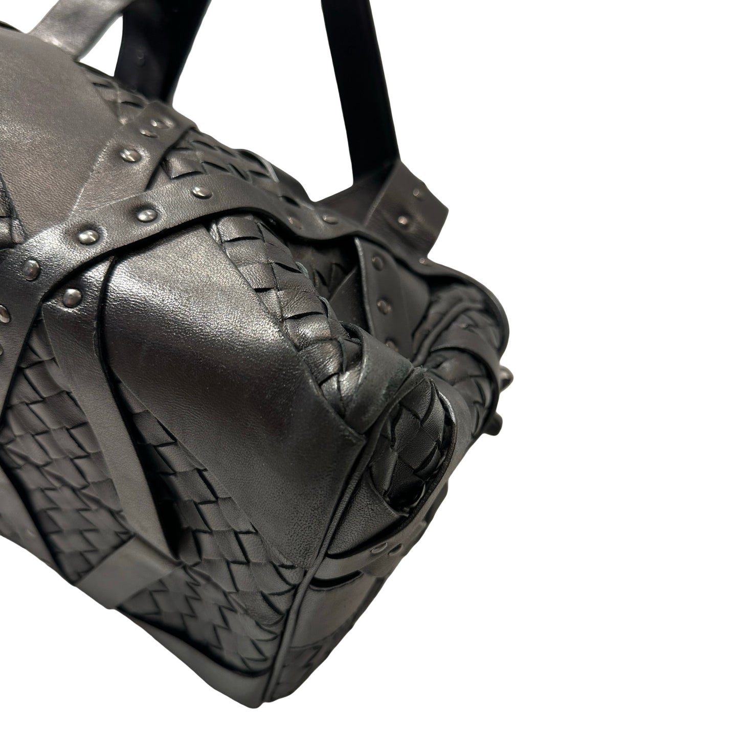 Used Bottega Veneta Shoulder Bag Black
