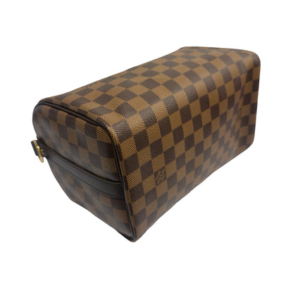 Brand New LOUIS VUITTON Damier Ebene Speedy 25 Handbag Brown，GHW