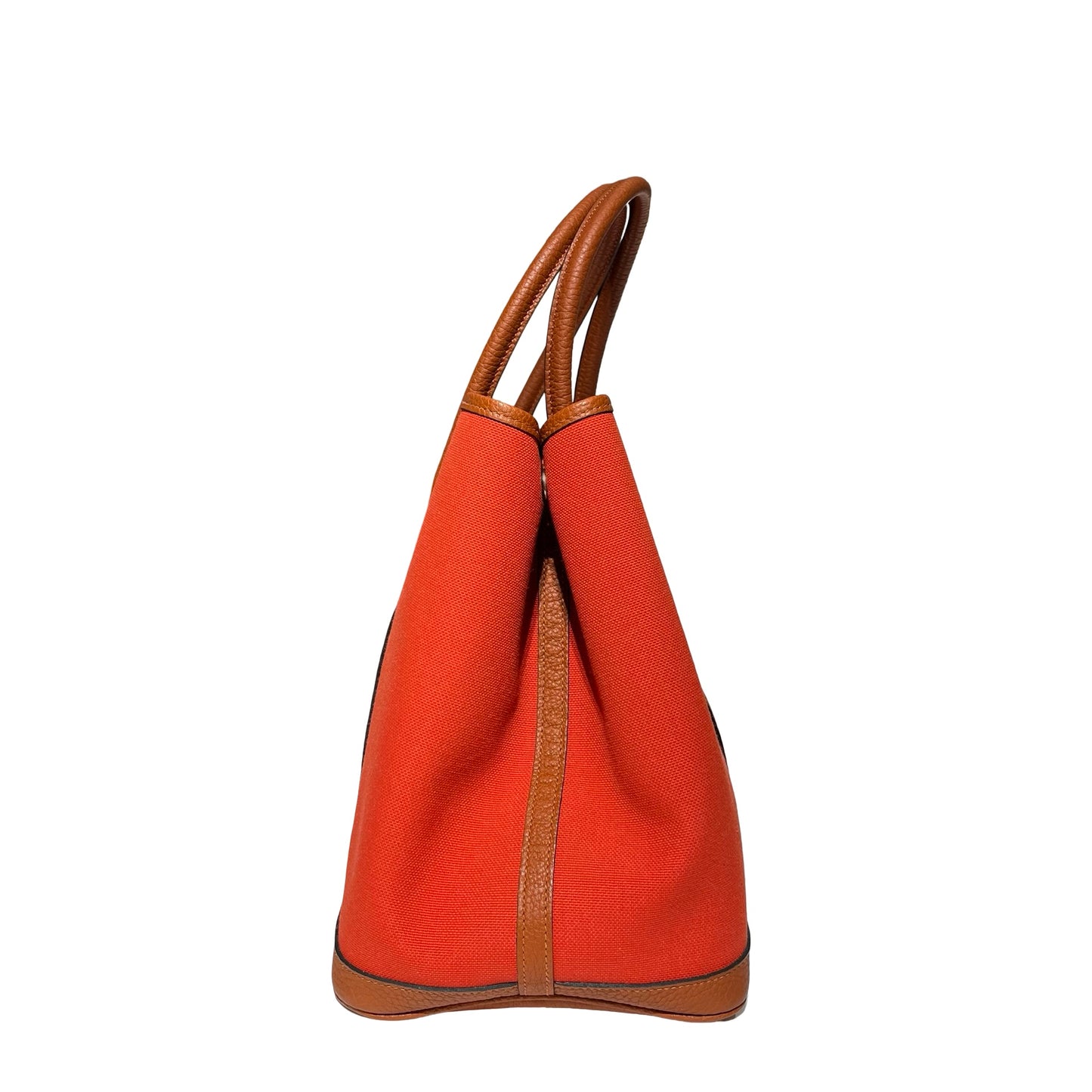 Used HERMÈS GP36 Tote Bag Red Brown PHW