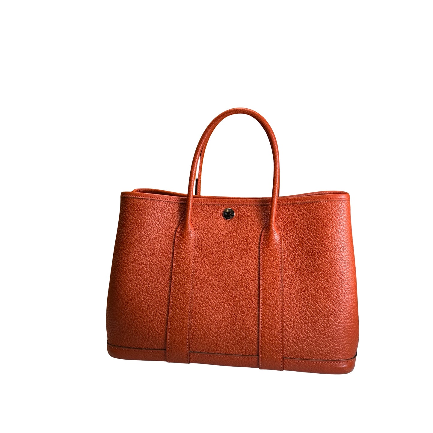 Used HERMES Negonda Garden Party Tote Bag Orange