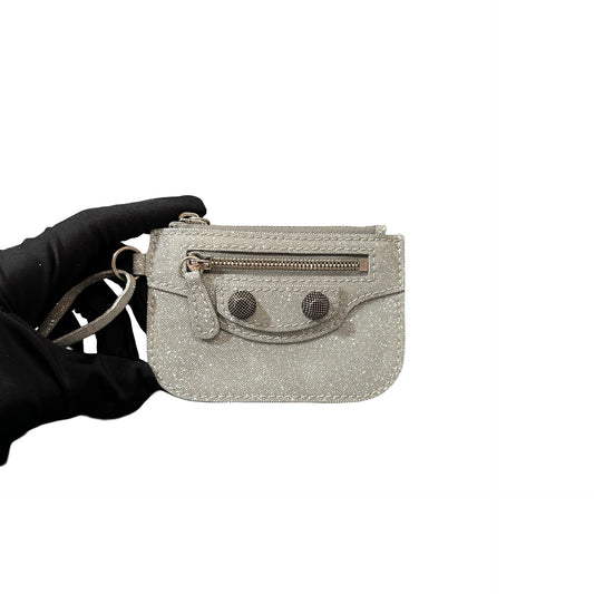 Used BALENCIAGA Pouch Pouchette Silver PHW