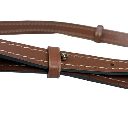Used LOEWE Pebbled Leather Gate Crossbody Bag Black Brown