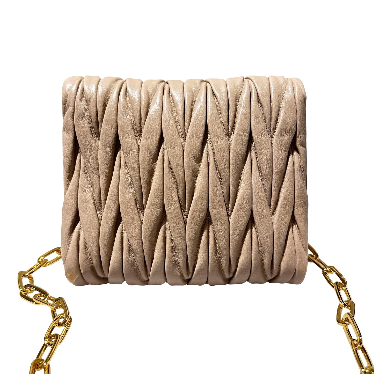 Used MIU MIU Cross Body Bag Pink GHW