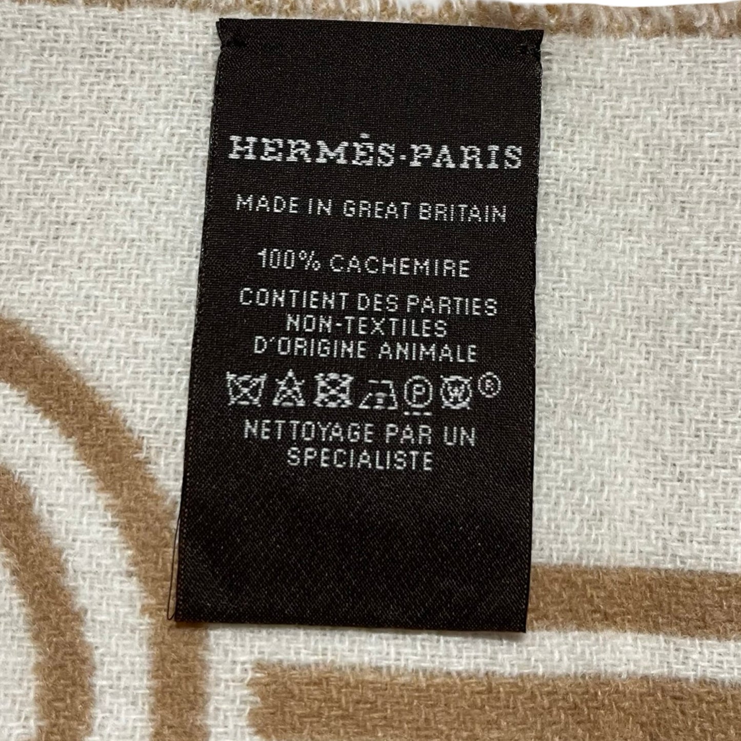 Unused Hermès Scarf Beige