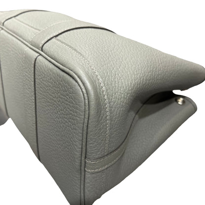 Used HERMÈS Leather GP 30 Basket Bag Grey