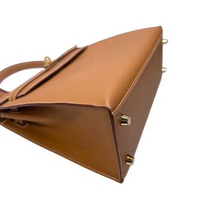 Used Hermès Epsom leather kelly 25 Shoulder Bag Gold GHW