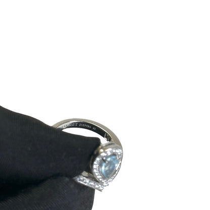Used CHAUMET AU750 Ring Ring Silver Blue