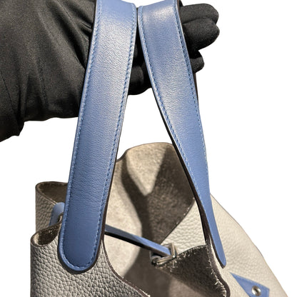 Used HERMÈS Picotin 22 Handbag Grey PHW