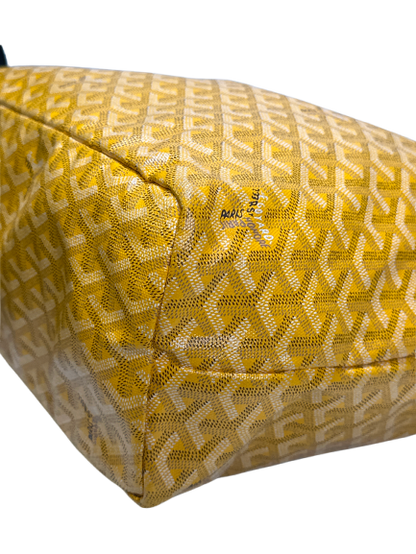 Used GOYARD Goyardine Canvas Saint Louis Tote Bag Yellow