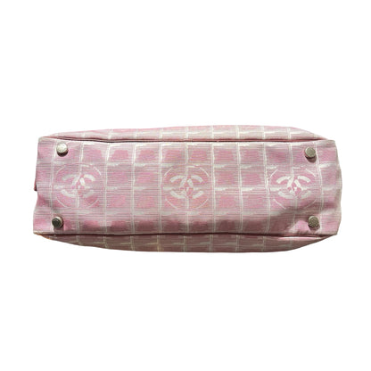 Used Chanel Nylon Handbag Pink