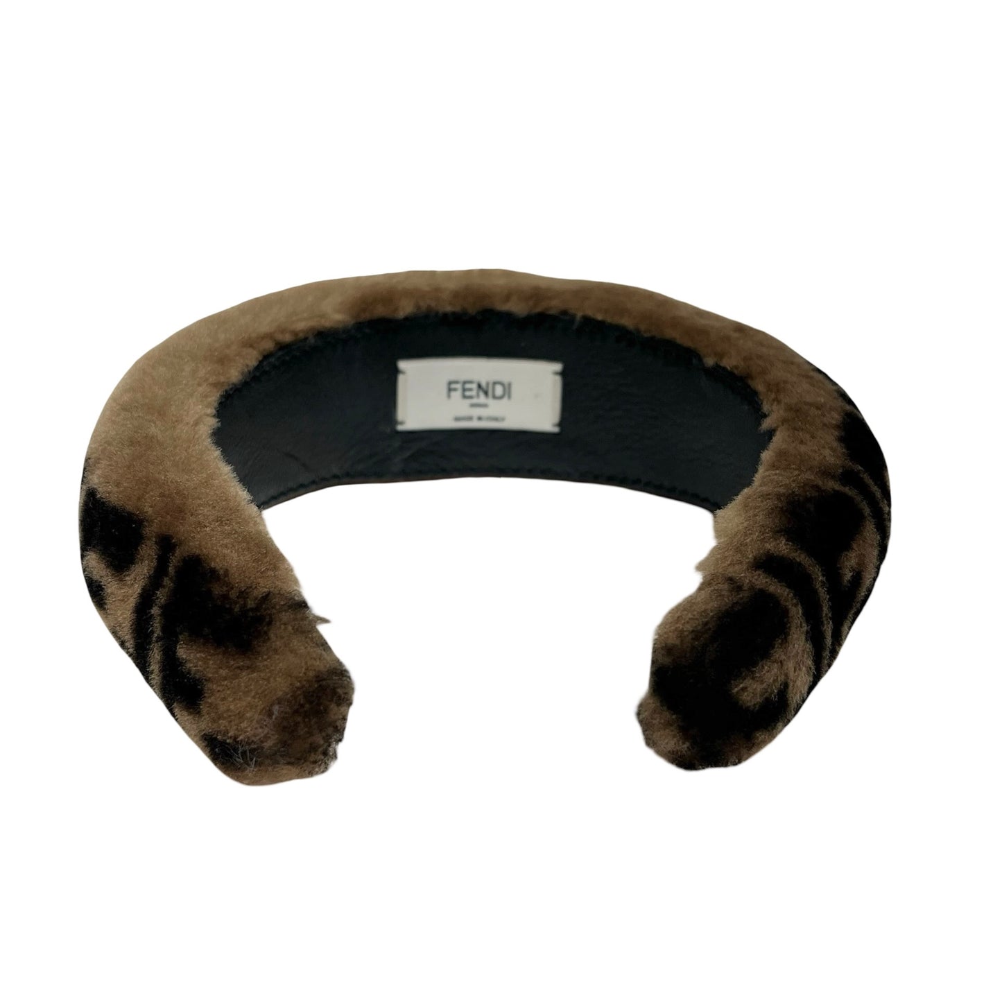 FENDI SHEARLING FF ZUCCA HAIRBAND [3000856]