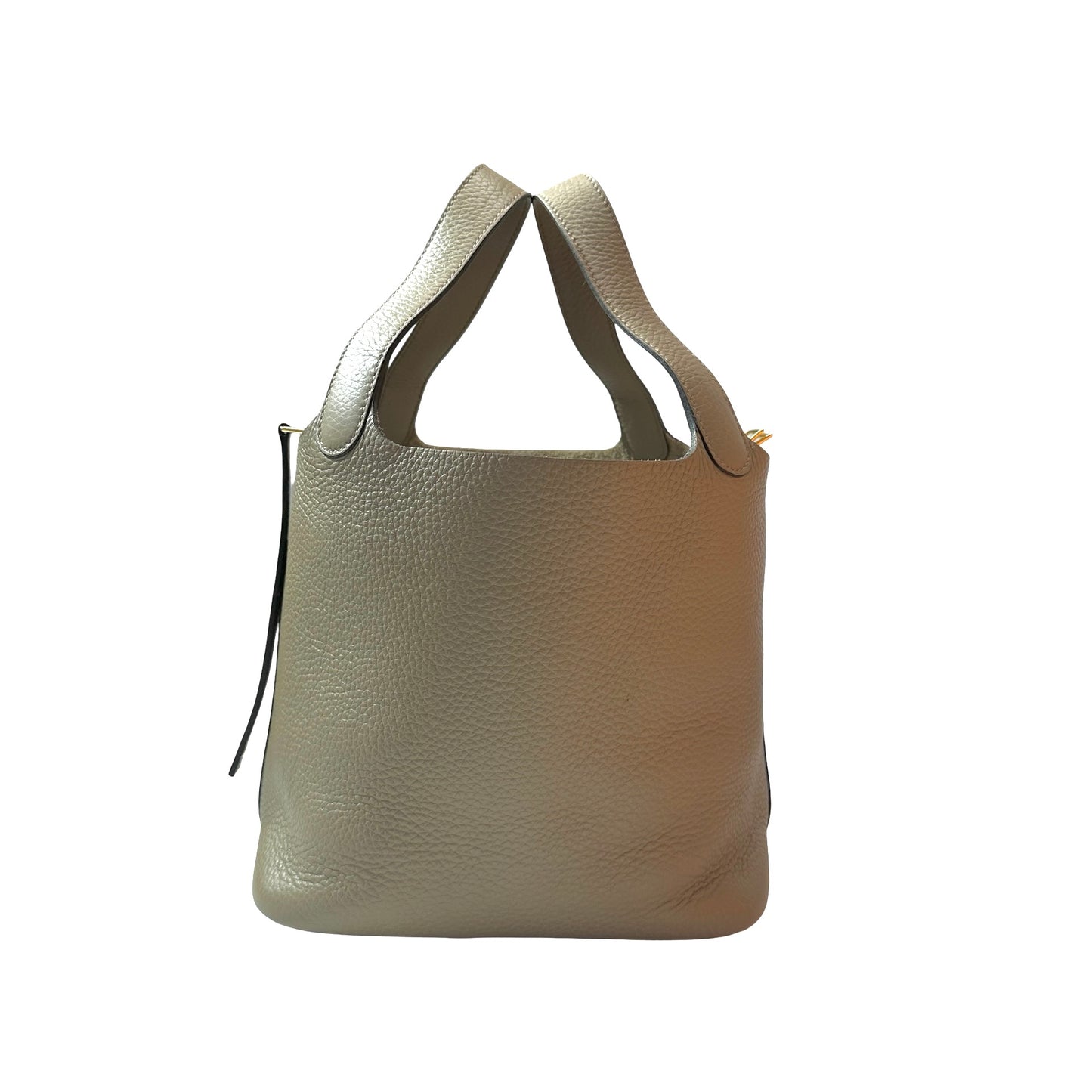 Used HERMÈS TC Picotin 22 Handbag Beige GHW