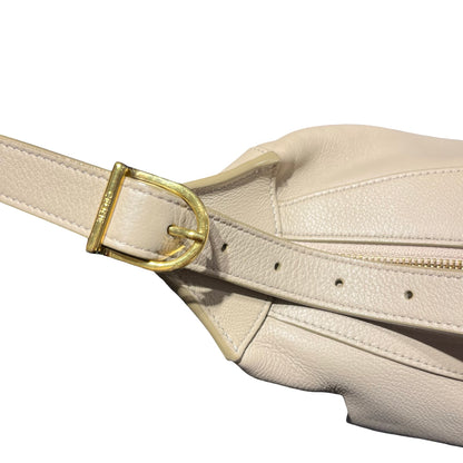 Used CÉLINE Romy Shoulder Bag Grey GHW