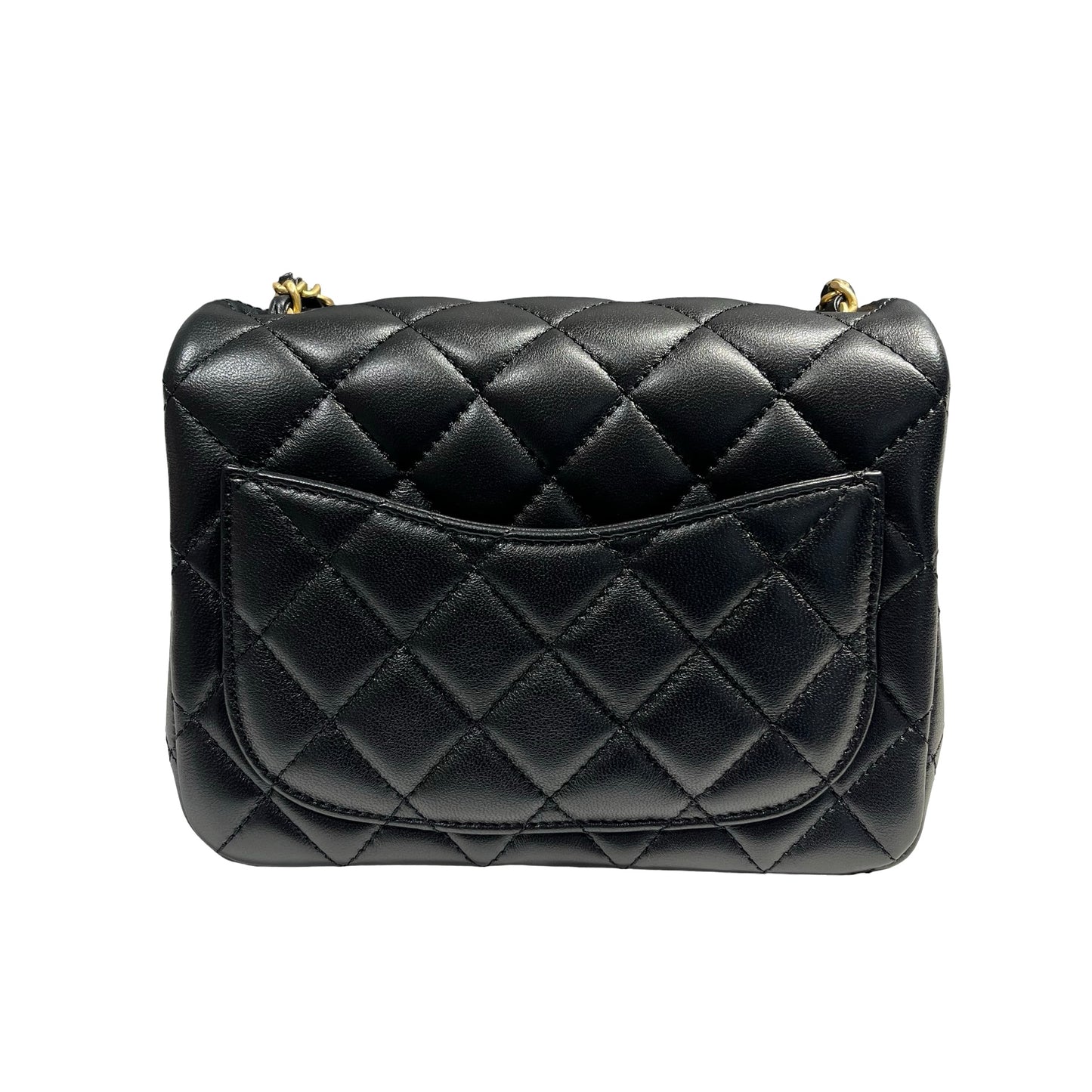 CHANEL MINI FLAP 17CM WITH GOLD BALL [3001177]