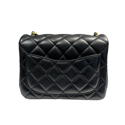 CHANEL MINI FLAP 17CM WITH GOLD BALL [3001177]