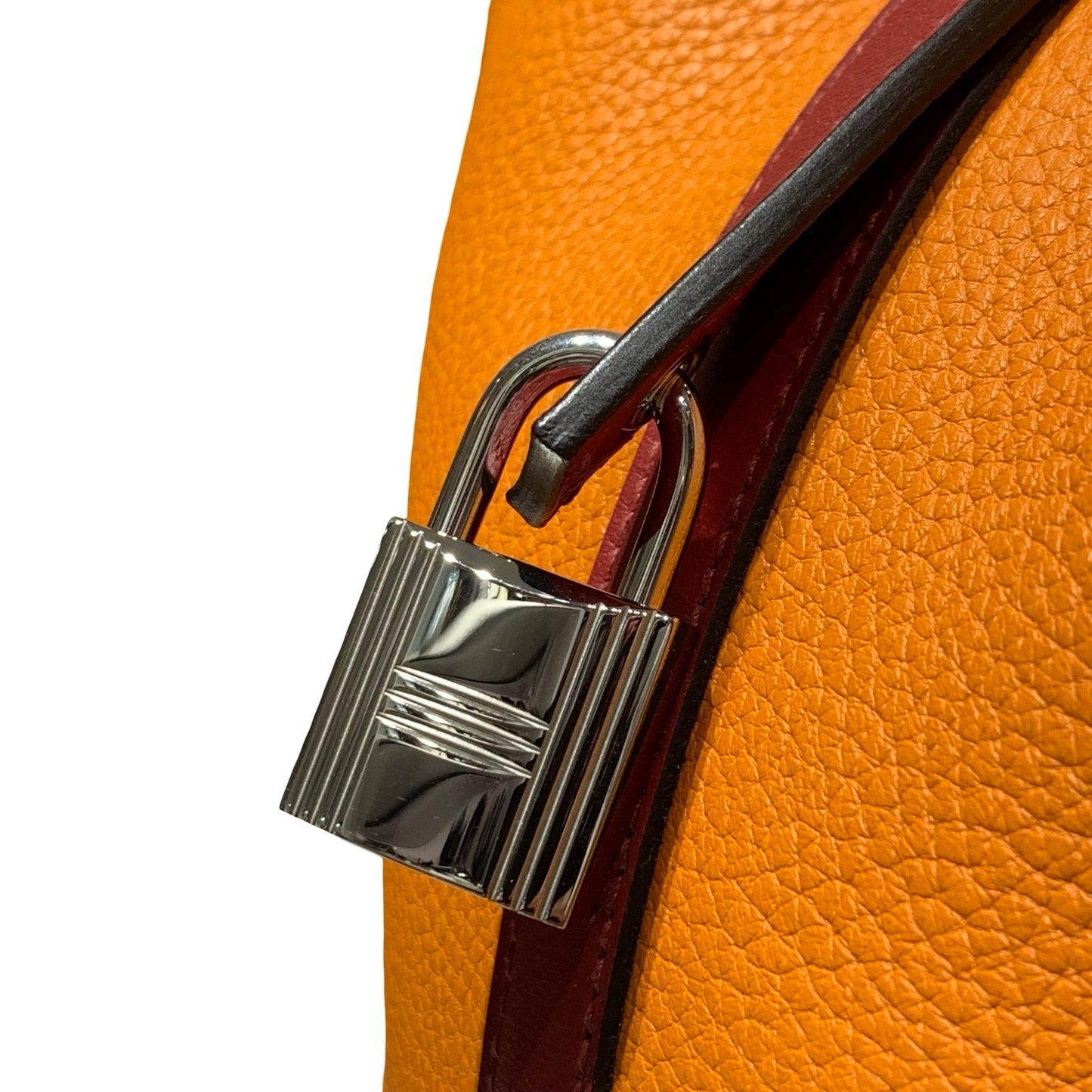 HERMES PICOTIN 26 RED ORANGE PHW [A04199]