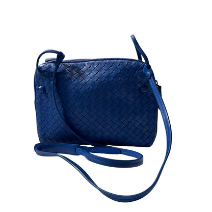 Used Bottega Veneta Shoulder Bag Blue PHW