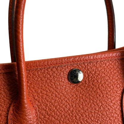 Used HERMES Negonda Garden Party Tote Bag Orange