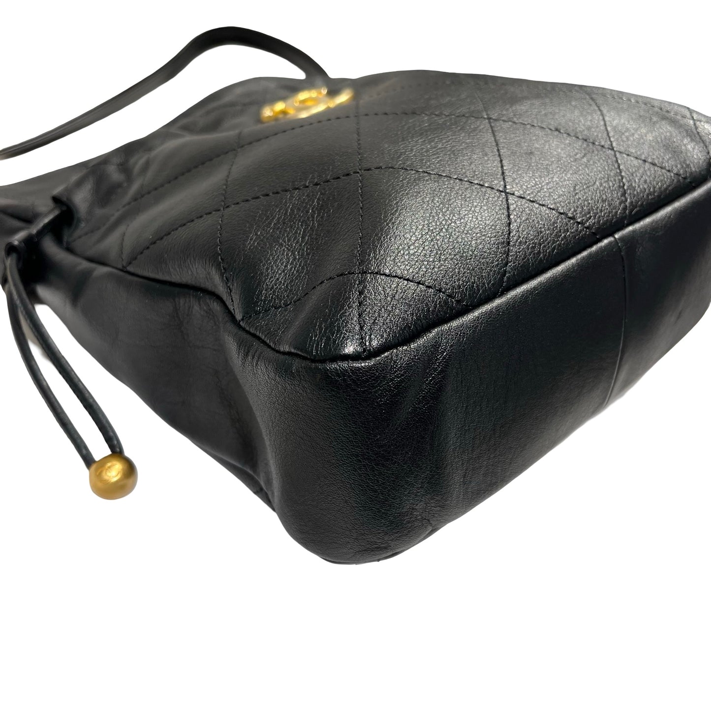 CHANEL BUCKET BAG BLACK GHW [3001201]