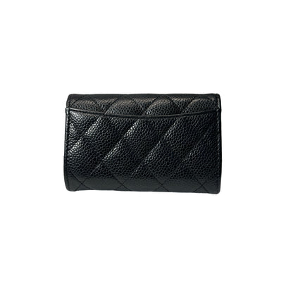 Used CHANEL GHW Used Chanel Wallet Black Wallet Black