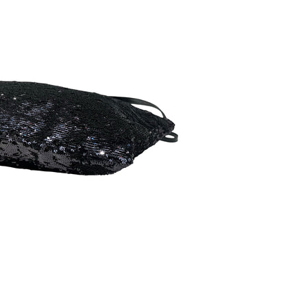 Used MIU MIU sequin bag Tote Bag Black PHW