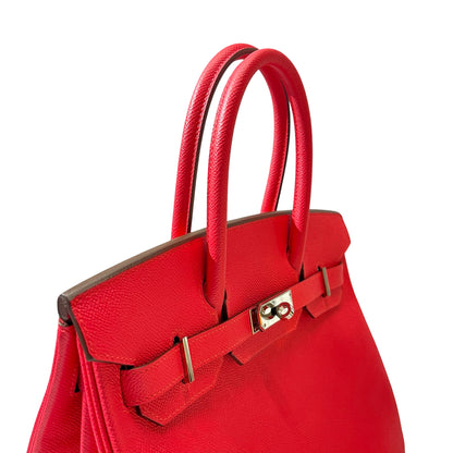 Used HERMÈS Epsom leather Birkin 30 Handbag Pink PHW