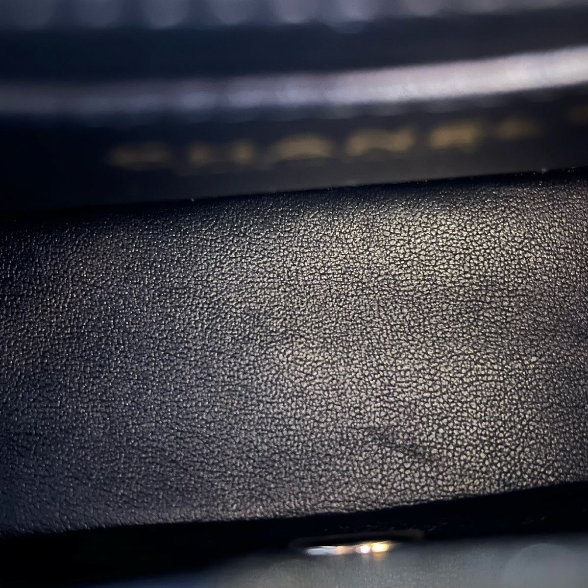 Used CHANEL Lambskin 23C Monaco Mini square flap bag Cross body bag Black