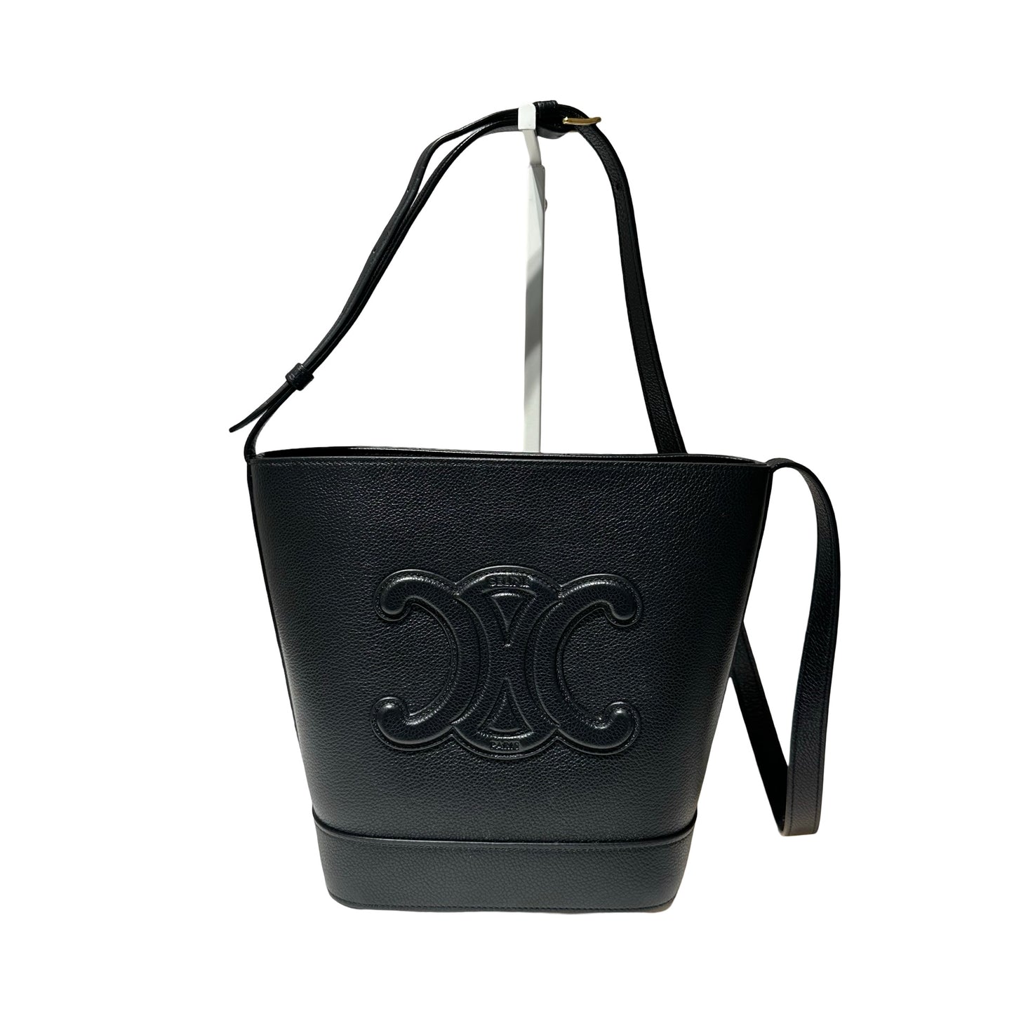 Calf Skin Small Bucket Bag Cross Body Bag [101771]