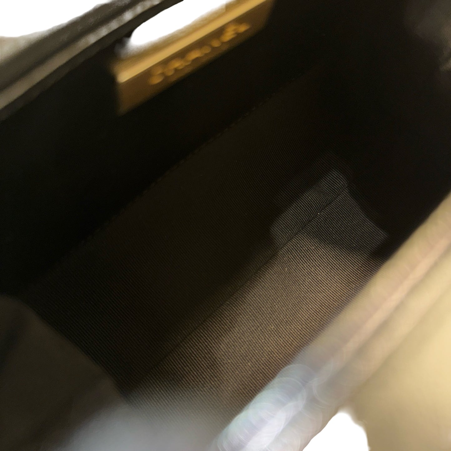 New CHANEL Mini with handle Cross Body Bag Black GHW