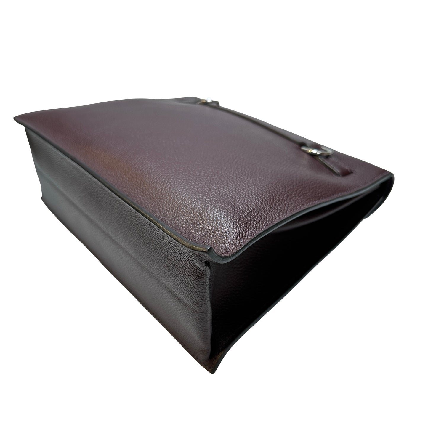 Used Hermès Clemence leather Kelly Danse Shoulder Bag Brown GHW