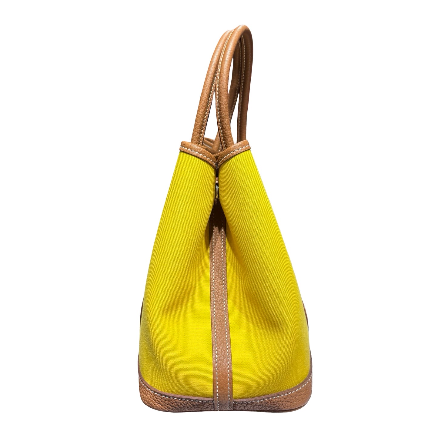 Hermès Garden Party 30 Handbag Yellow PHW