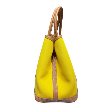 Hermès Garden Party 30 Handbag Yellow PHW