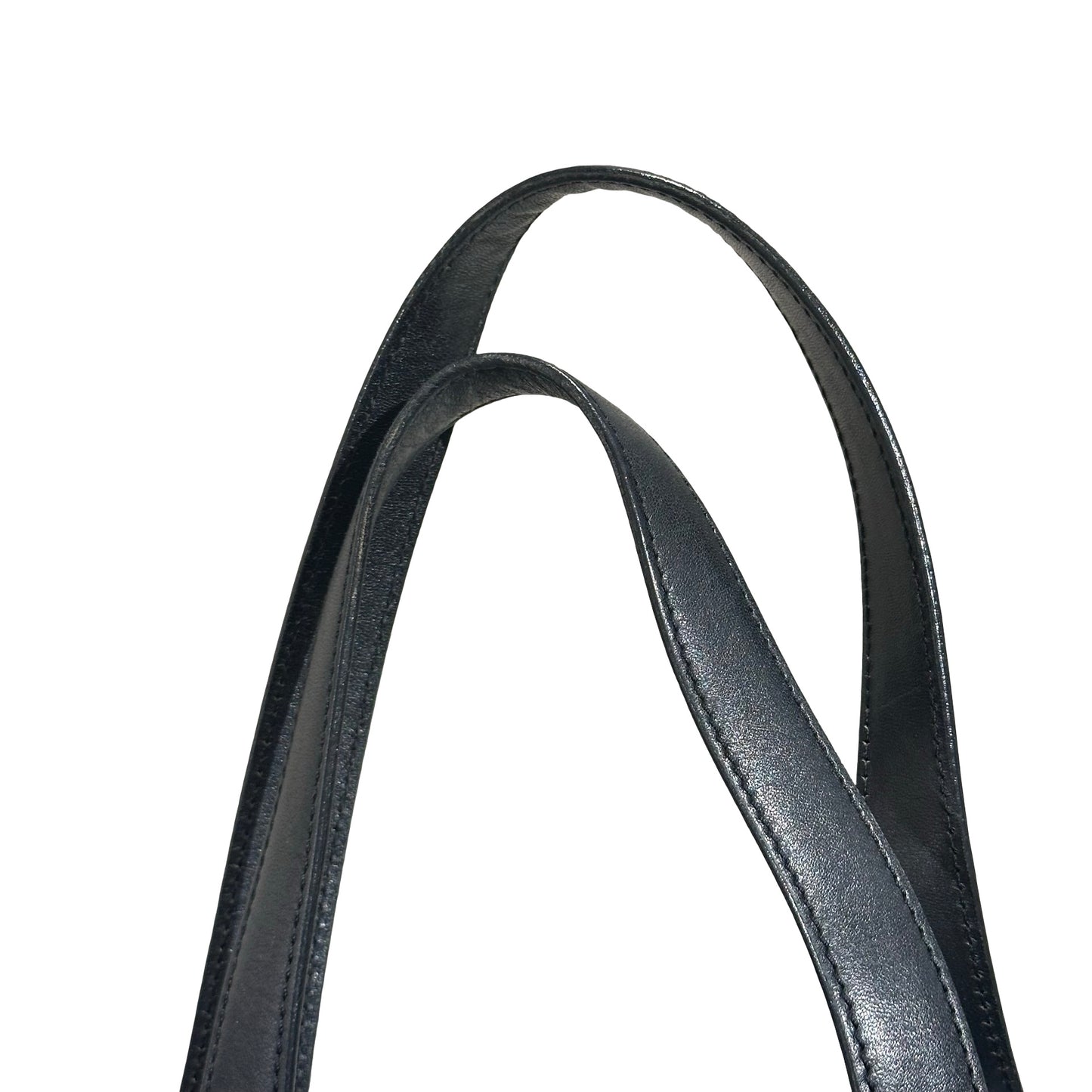 Used CHANEL Canvas Vintage Shoulder Black Shoulder Bag Black