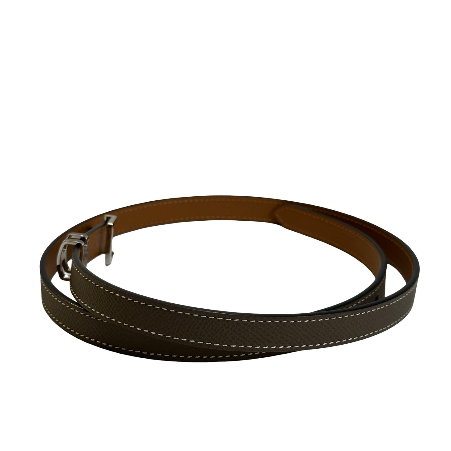 Used HERMES Epsom Kelly Belt Black Gold