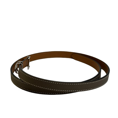 Used HERMES Epsom Kelly Belt Black Gold