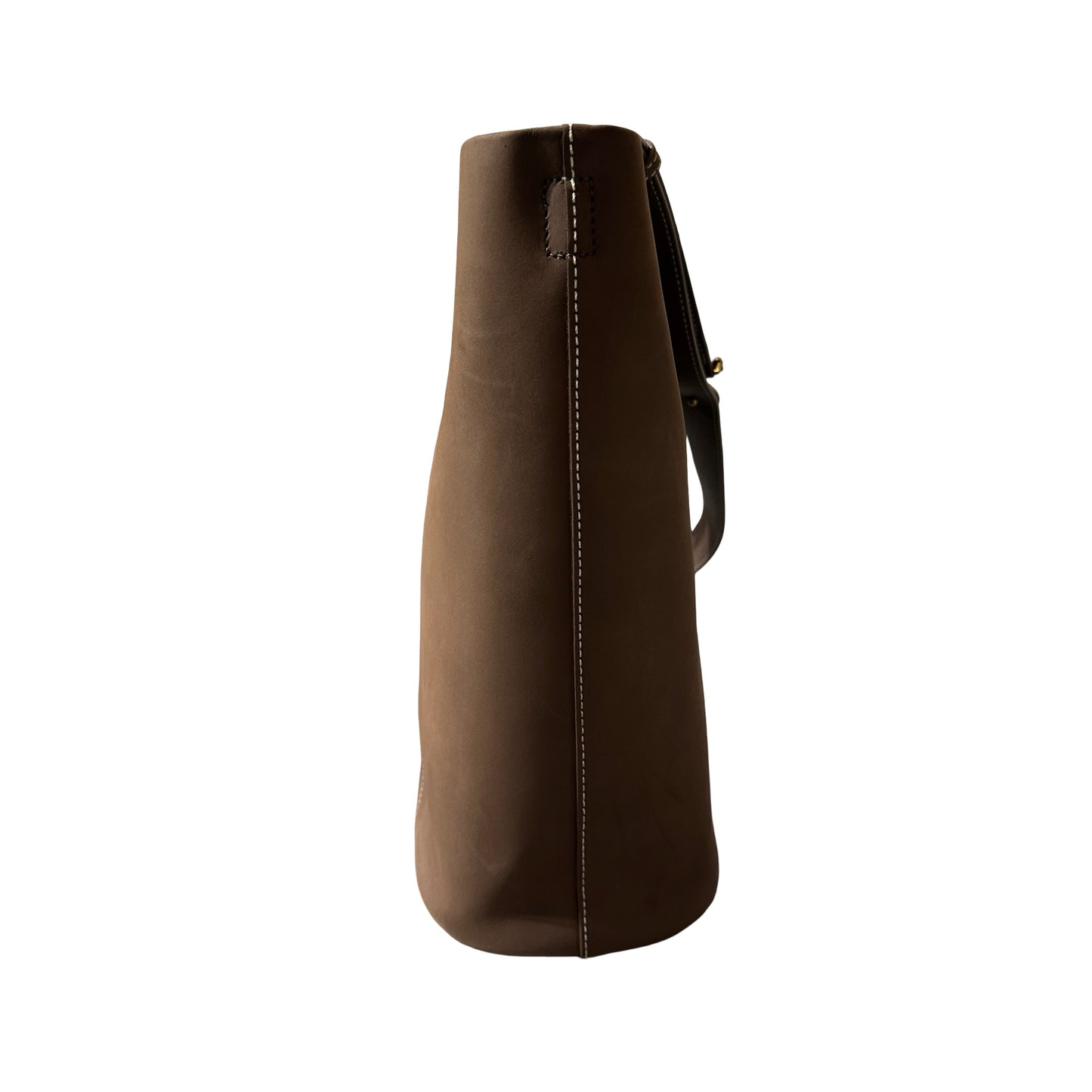 Used AGHES B Shoulder Shoulder Bag Brown GHW