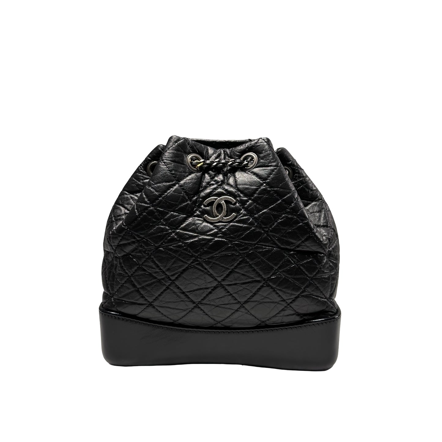 Used CHANEL Gabrielle Backpack Black