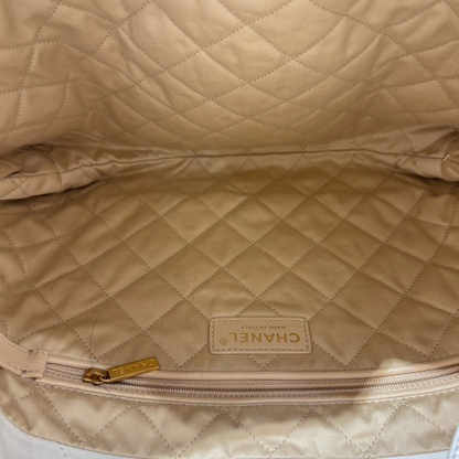 CHANEL 22 SMALL WHITE GHW CALFSKIN [3000291]