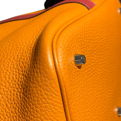 HERMES PICOTIN 26 RED ORANGE PHW [A04199]