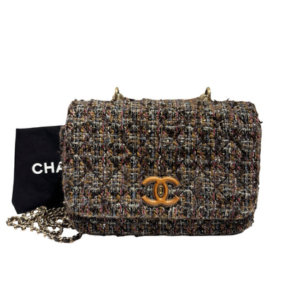 CHANEL KNOCK ON WOOD TOP HANDLE FLAP BAG [3000366]