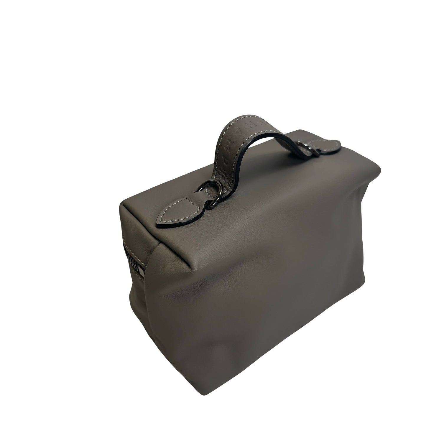 Used LONGCHAMP Leather Le Pliage Xtra Vanity case Grey