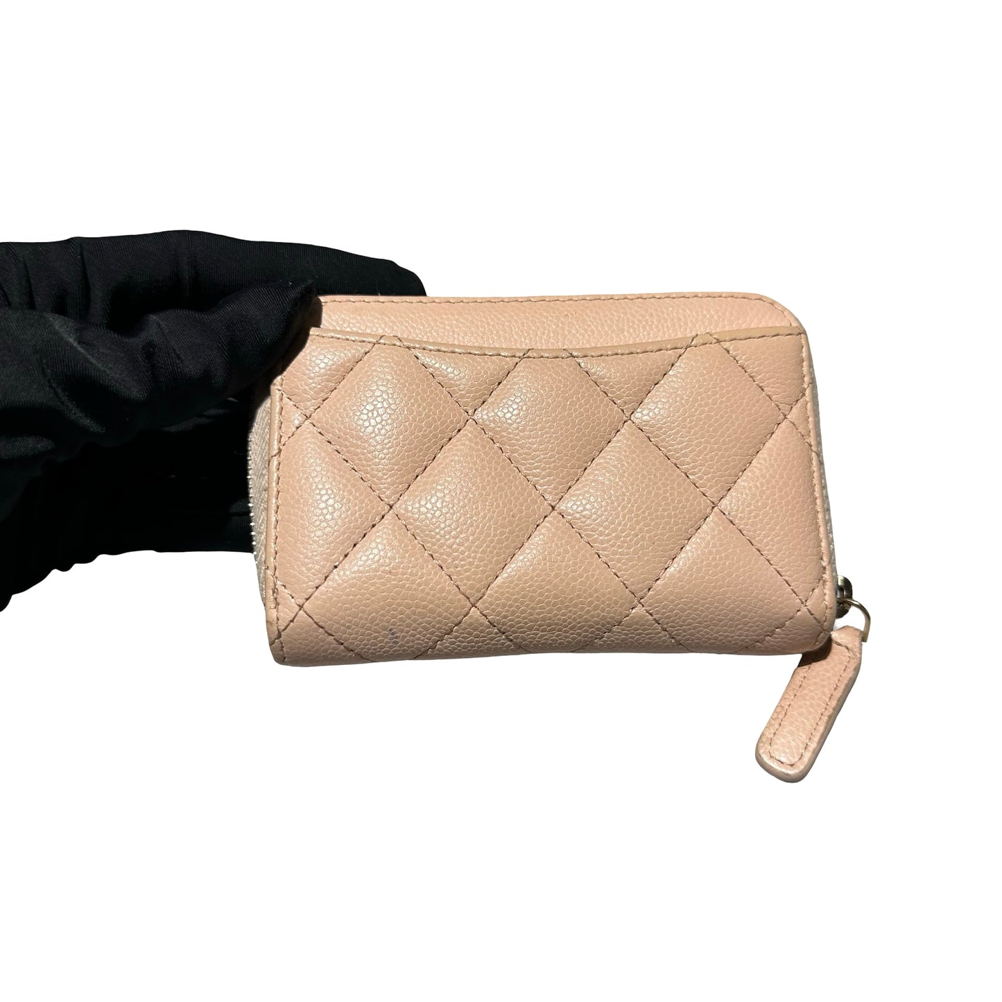 Used CHANEL Card holder Pink GHW