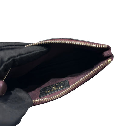 Used CHANEL Lambskin Leather POUCH Wallet Black