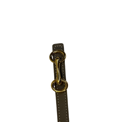 Used HERMES Epsom Kelly Belt Etoupe Gold