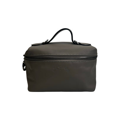 Used LONGCHAMP Leather Le Pliage Xtra Vanity case Grey
