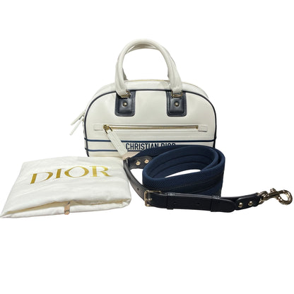 Used DIOR Vibe Small Bowling Bag Black White