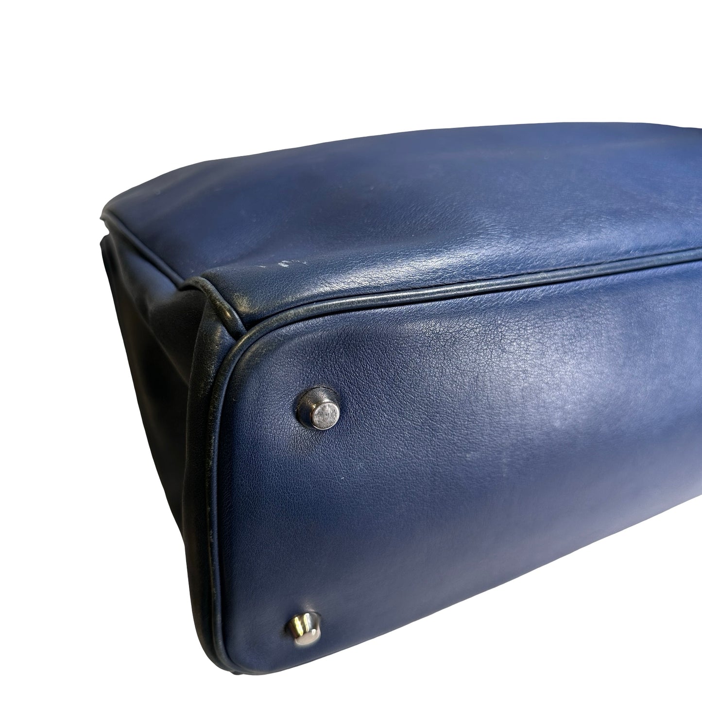 Used DIOR Leather Diorissimo Tote Bag Blue