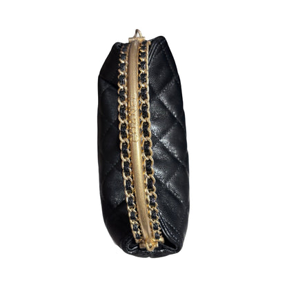 CHANEL 24A HOBO WITH HANDLE BLACK CAVIAR GHW [3000606]