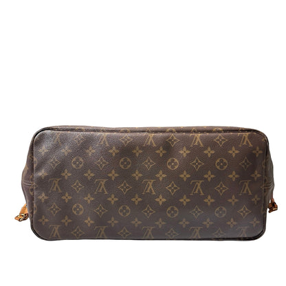 Used Louis Vuitton Monogram Eclipse Canvas Neverfull GM Shoulder Bag Brown GHW
