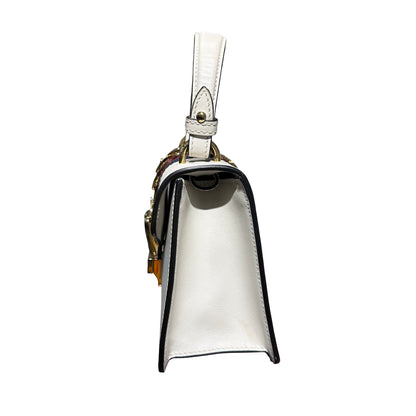 Used GUCCI Cross Body Bag White GHW